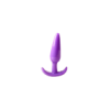 Plug anal violet souple base évasée Pocket Pleasure 1 dosette lubrifiant 